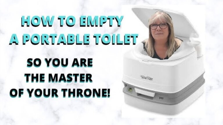 How to Empty Portable Camping Toilet